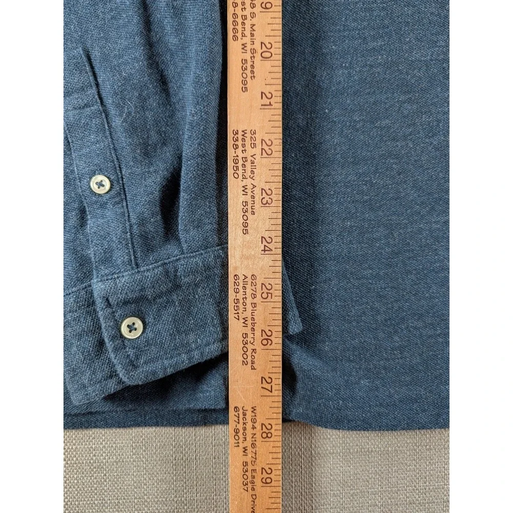 Polo Ralph Lauren Polo Shirt Mens XXL Blue Long Sleeve Pony Logo Cotton Rugby
